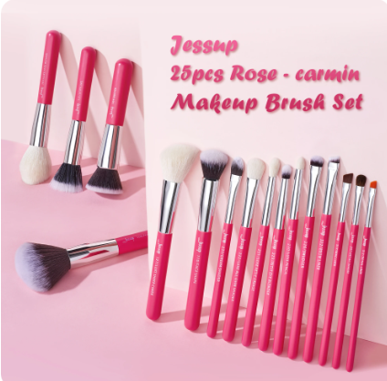 set pennelli makeup 25 pezzi Jessup